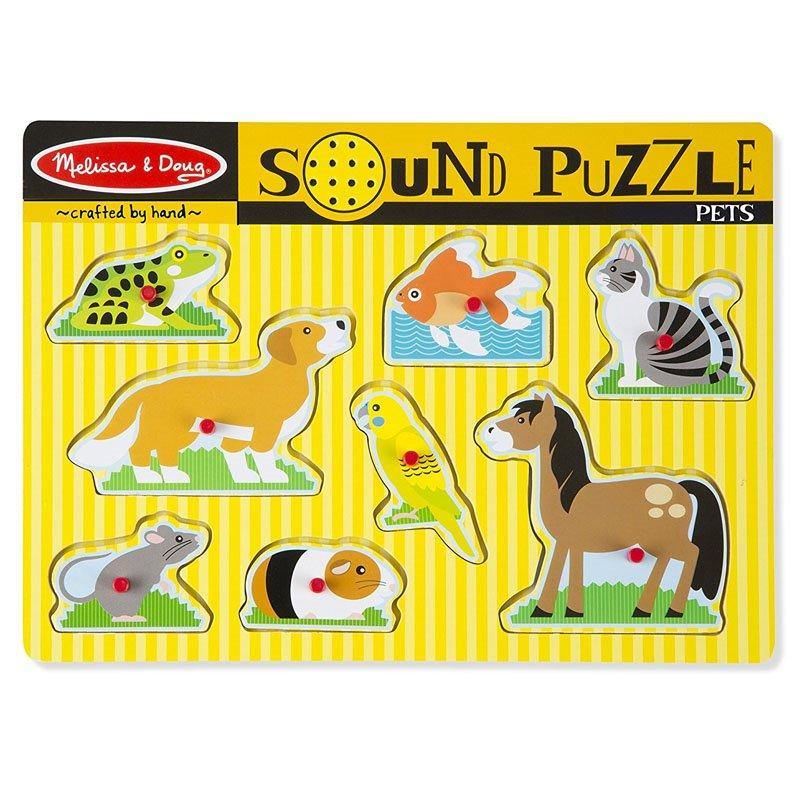 Puzzle sonor Melissa & Doug Animale de companie - www.copilarestiromania.com