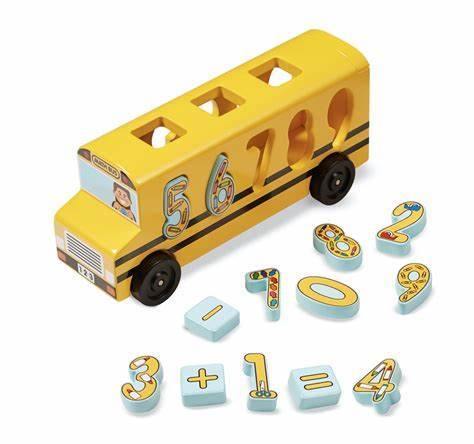 Autobuzul cu numere Melissa & Doug - www.copilarestiromania.com