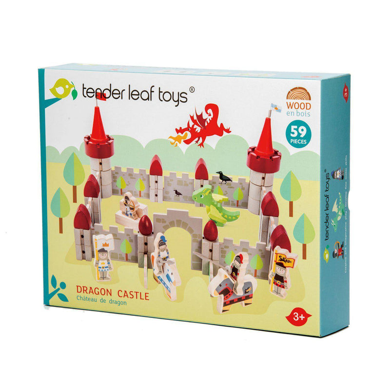 Set de joaca din lemn - Castelul dragonului - Tender Leaf Toys