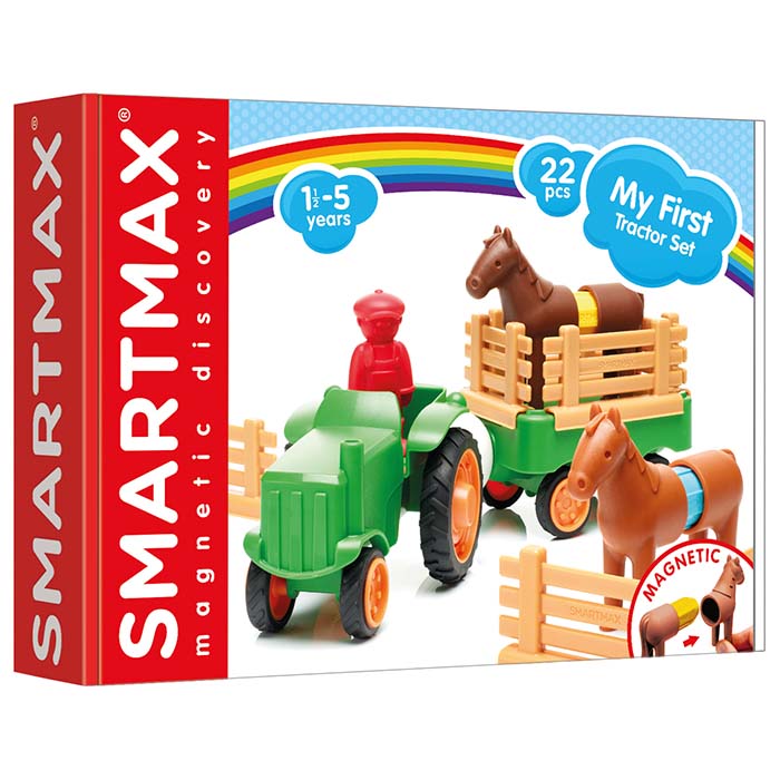 Joc Magnetic SmartMax - My first tractor - SmartMax Primul meu tractor - Set Smartmax 22 piese