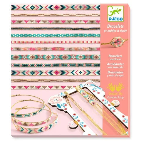 Atelier Djeco de confectionat bratari cu margele - set DIY bijuterii fete