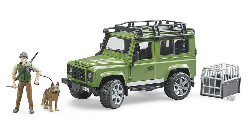 Bruder Masina Land Rover Defender cu padurar, Bruder 02587