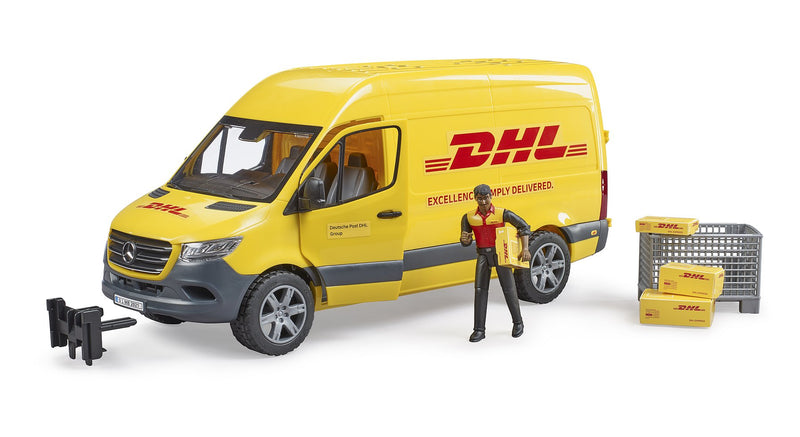 Bruder Mercedes Benz Sprinter DHL cu sofer, Bruder 02671 - Bruder Duba de curierat