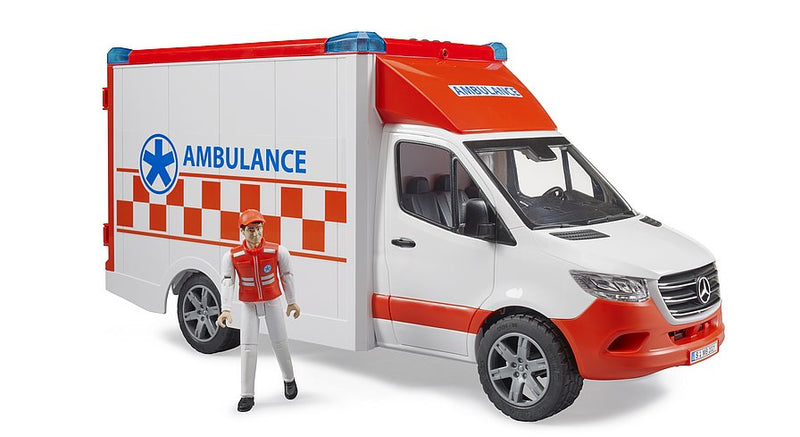 Ambulanta Mercedes Benz Sprinter cu sofer - Ambulanta Bruder - Bruder 02676