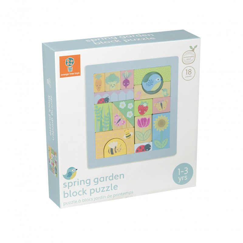 Cuburi De Construit Gradina De Primavara, Orange Tree Toys