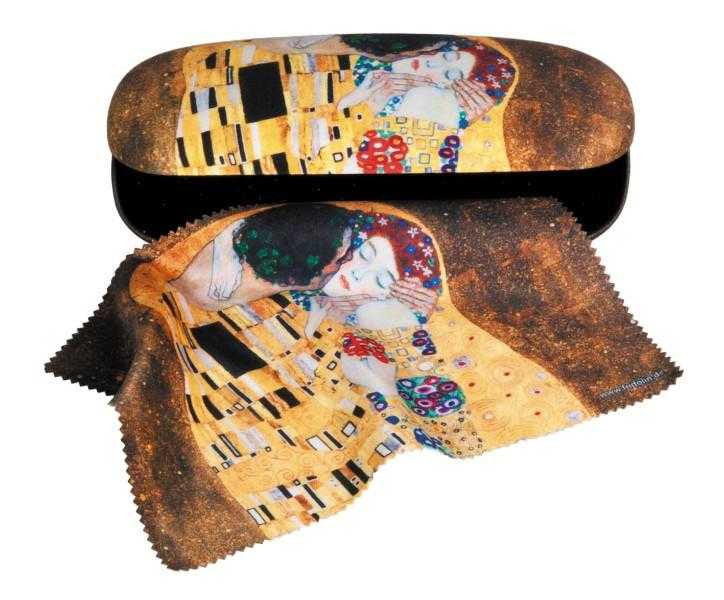 Etui Cu Textil Si Protectie Ochelari, Klimt Sarutul