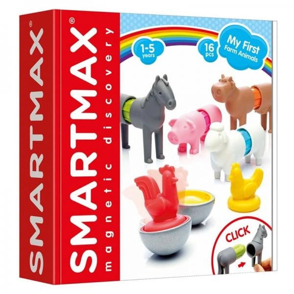 Joc magnetic SMARTMAX MY FIRST FARM ANIMALS - Primele mele animale de la ferma