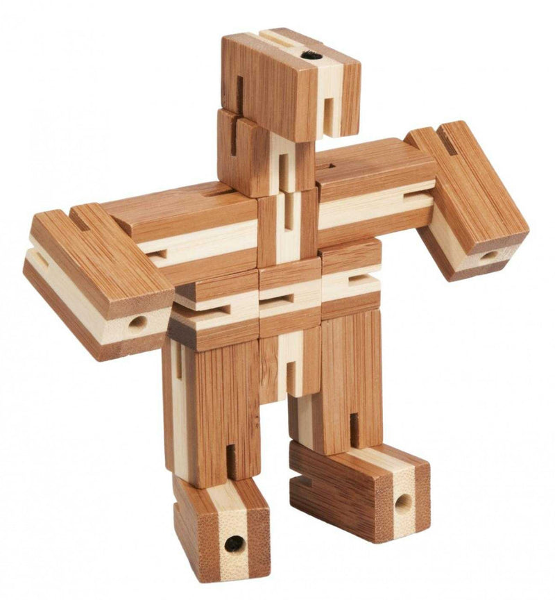 Joc Logic Puzzle 3D Din Bambus Flexi-Cub