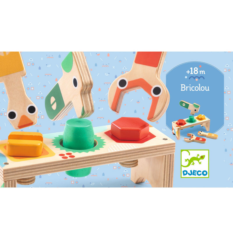 Jucarii Montessori Banc De Lucru Cu Suruburi, Bricolou Djeco