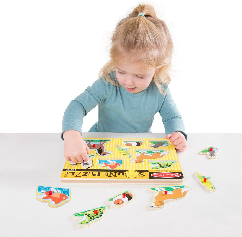 Puzzle sonor Melissa & Doug Animale de companie - www.copilarestiromania.com