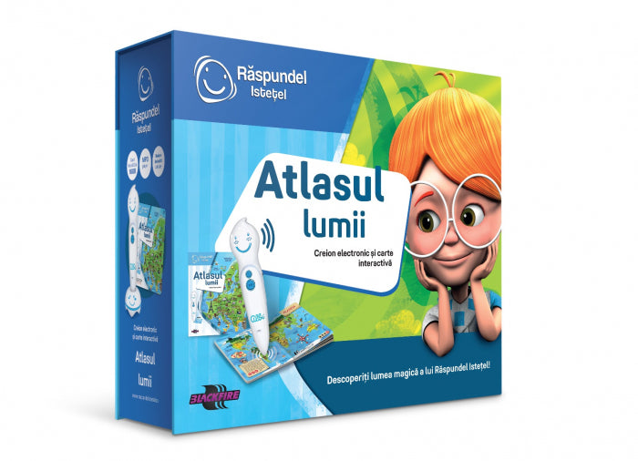 Pachet carte si creion RASPUNDEL ISTETEL - Atlasul lumii