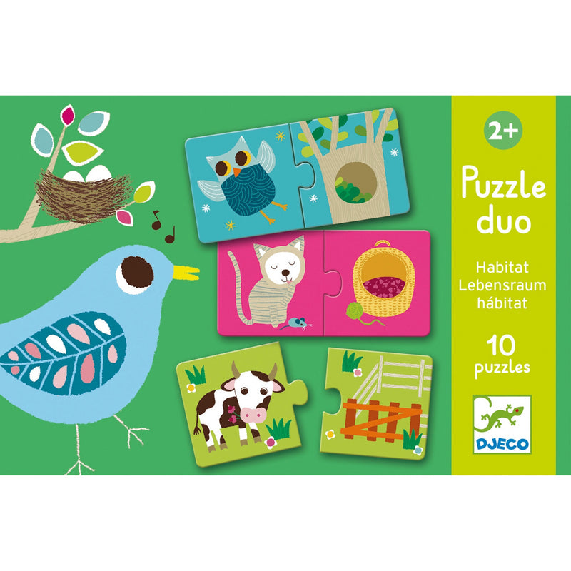 Puzzle Duo Djeco Habitat