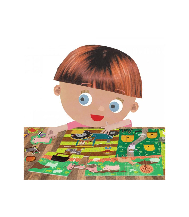 Puzzle Headu - Puzzle ferma cu stickere