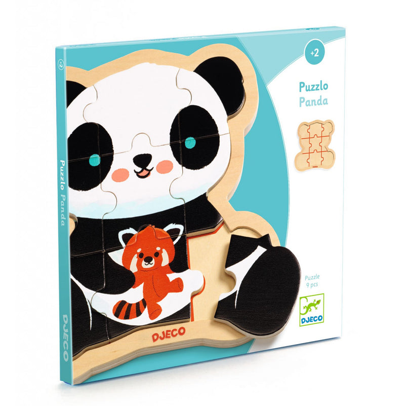 Puzzle Lemn Ursuletul Panda, Djeco