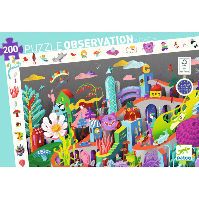 Puzzle Observatie Nebunia Din Oras, Djeco