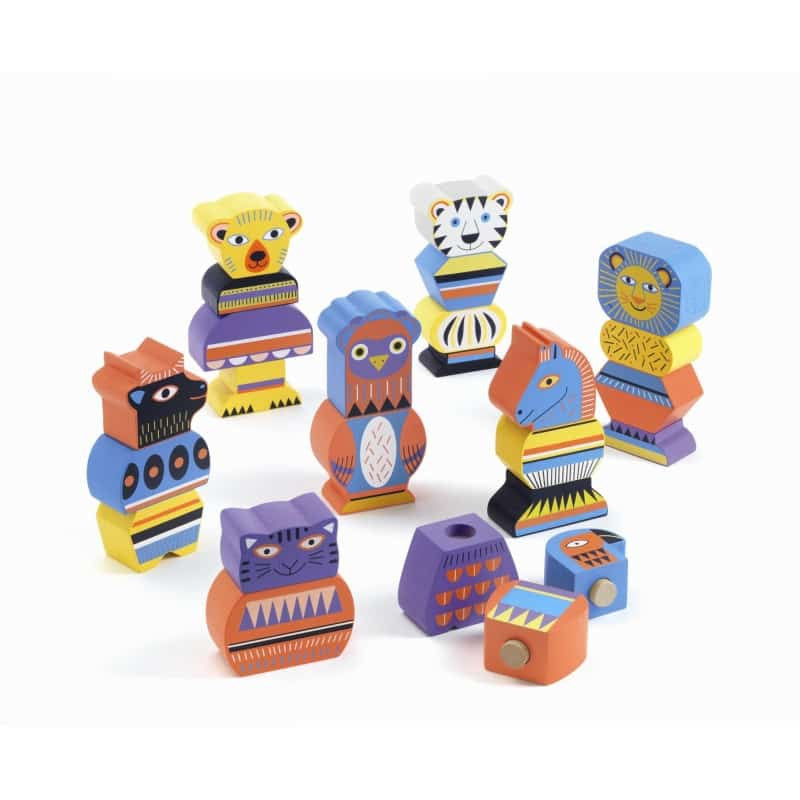 Set De Construit Figurine Animale Zetribu Djeco