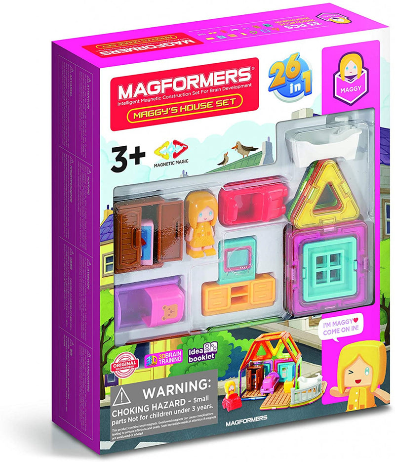 Set De Construit Magformers- Casa Maggy, 33 Piese