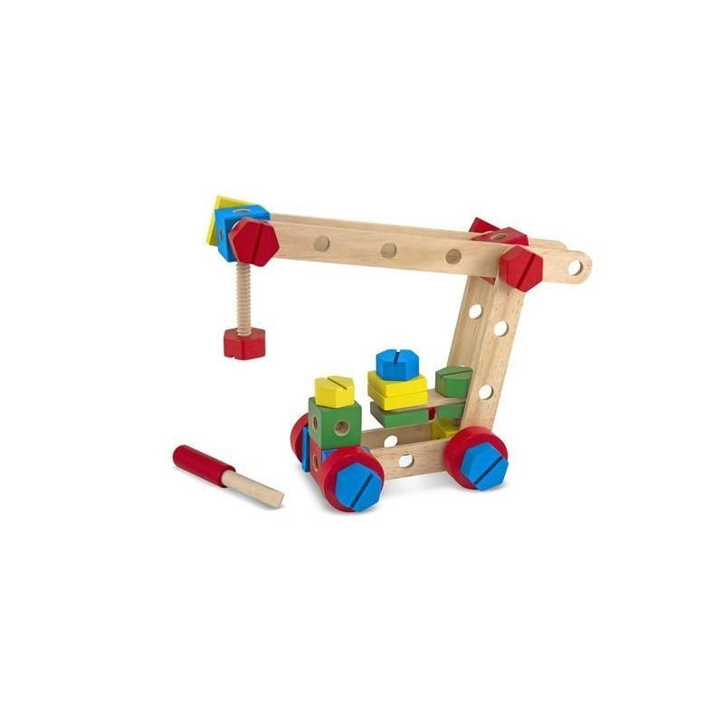 Set din lemn de construit cu suruburi Melissa and Doug - www.copilarestiromania.com