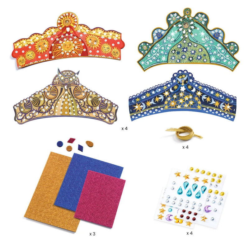 Set DIY Djeco, printese - creeaza diademe cu mozaic - set bricolaj fete