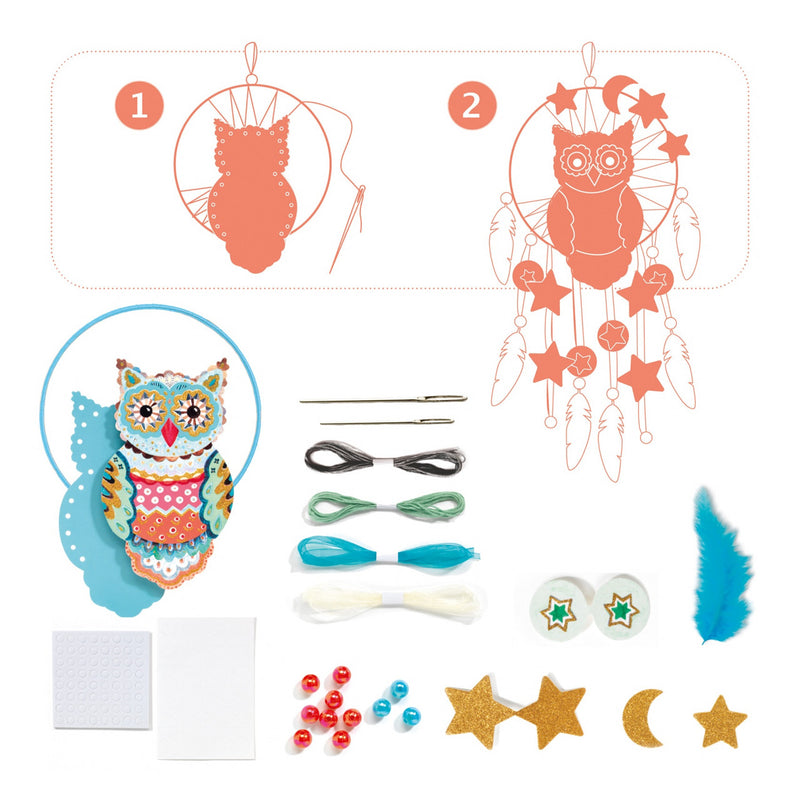 Set Diy Djeco, Dreamcatcher Cu Sclipici