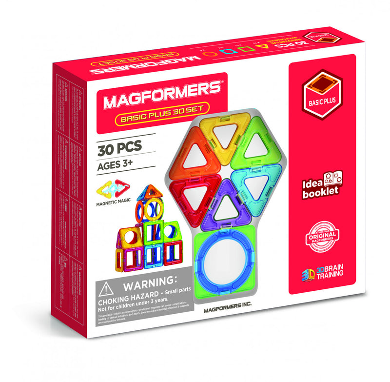 Set Magnetic De Construit- Magformers Basic Plus 30 Set