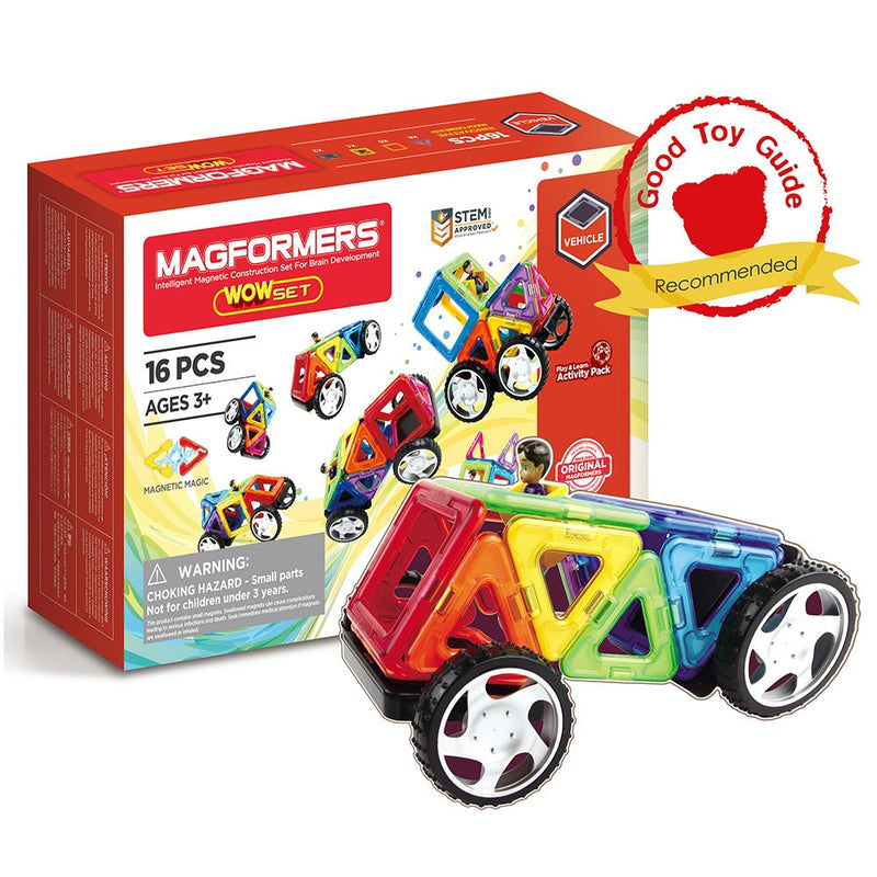 Set Magnetic De Construit- Magformers Wow 16 Piese