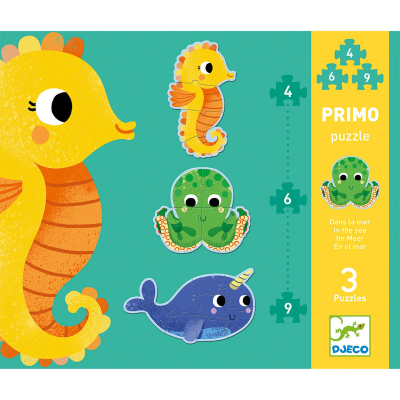 Set Puzzle-Uri Evolutive Djeco, Ocean