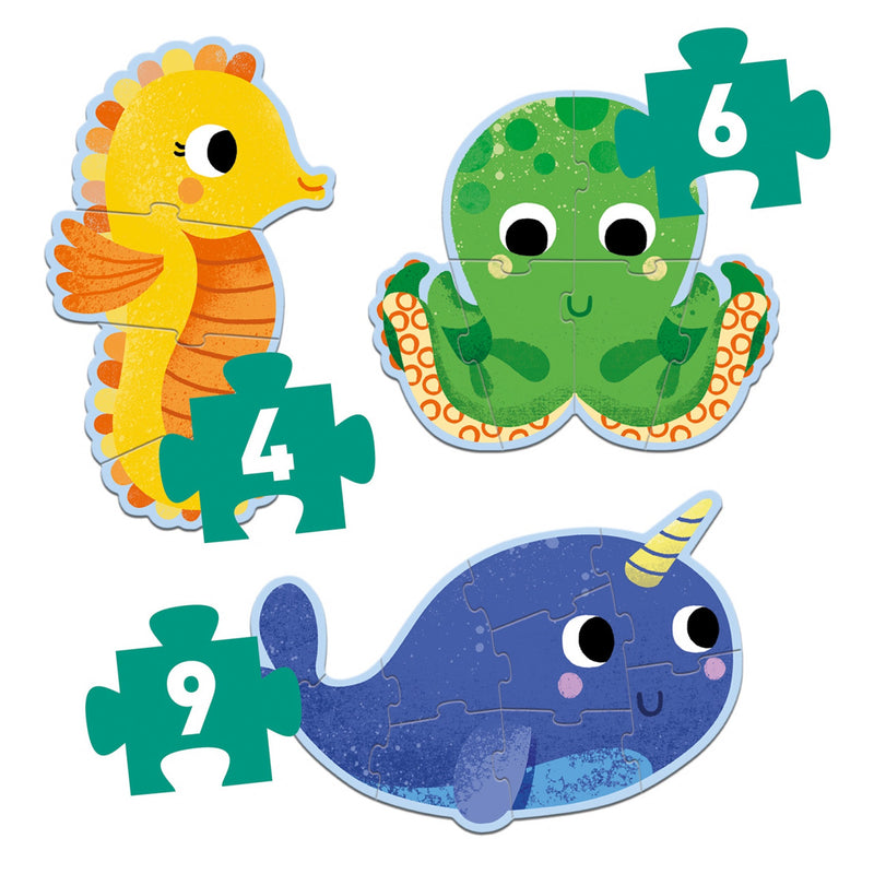 Set Puzzle-Uri Evolutive Djeco, Ocean