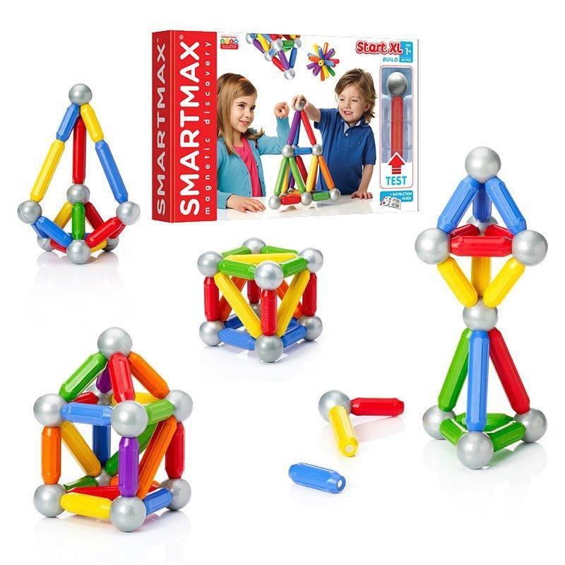 Joc Magnetic SmartMax - Set educativ Start XL 42 piese - www.copilarestiromania.com