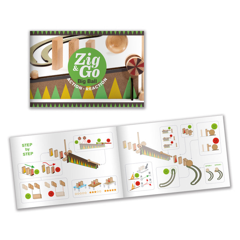 Zig And Go Djeco, Set De Constructie Cu 27 Piese, Bila Cea Mai Mare