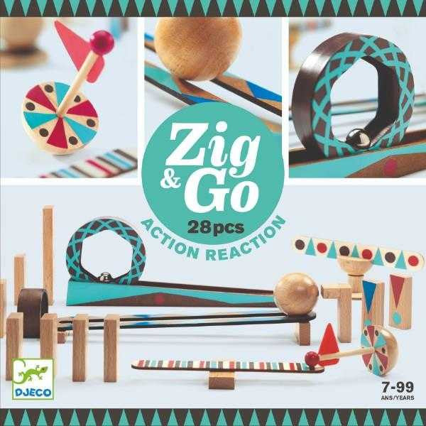 Zig & Go Djeco, Set De Constructie Trasee, 28 Piese