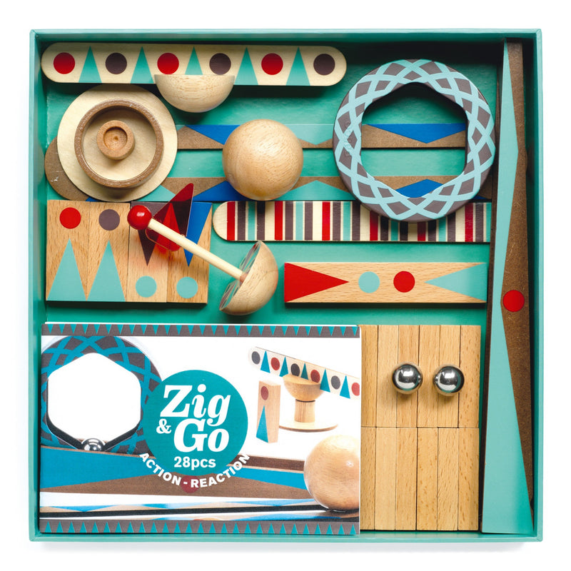 Zig & Go Djeco, Set De Constructie Trasee, 28 Piese